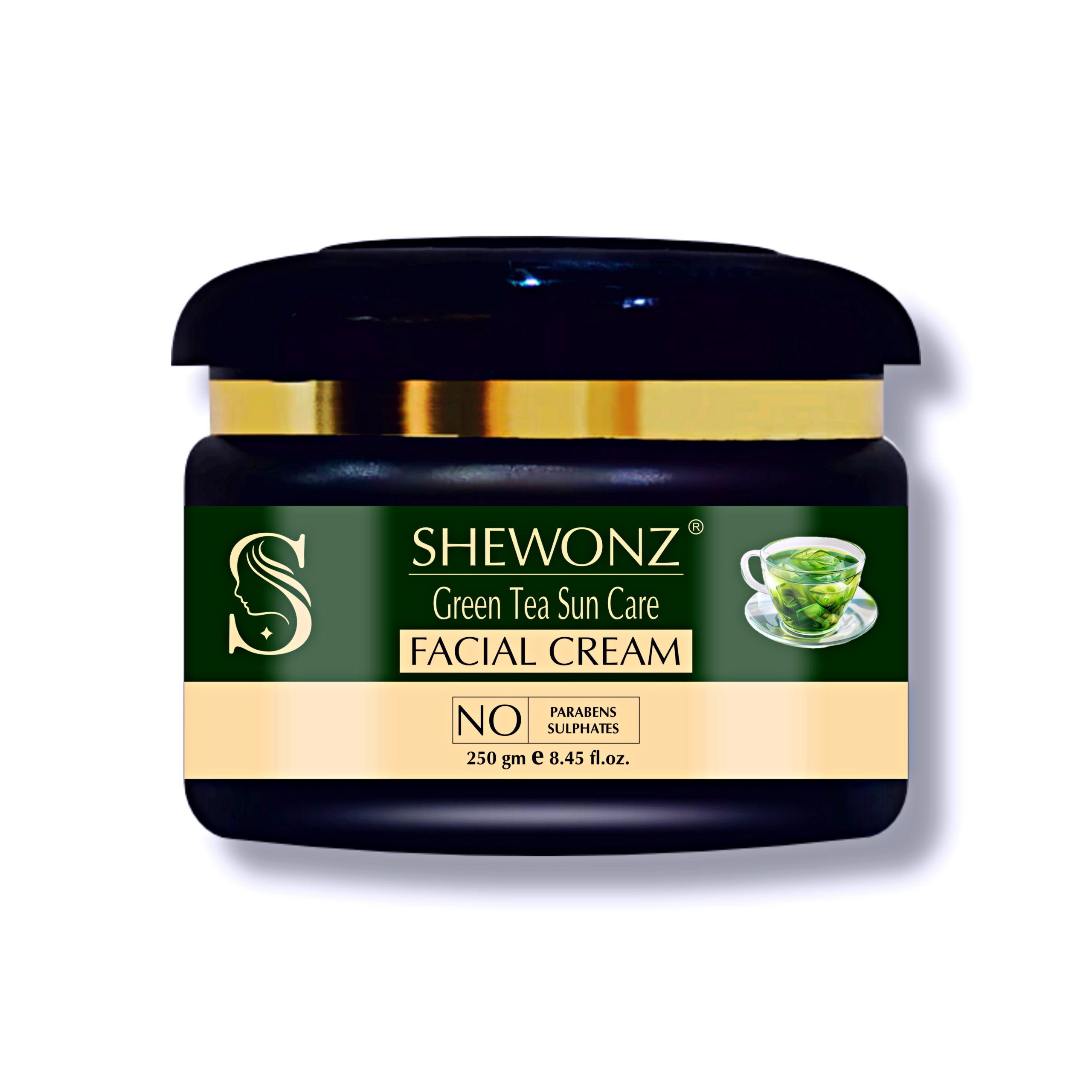 Shewonz Green Tea Sun Care Facial Cream 250 gm