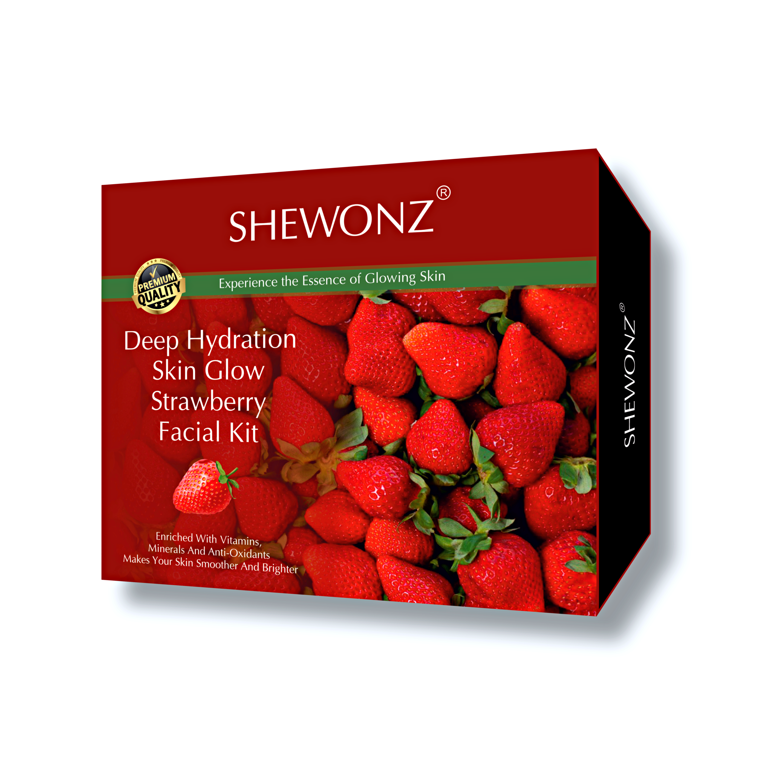 Shewonz Deep Hydration Skin Glow Strawberry Facial Kit 250 gm