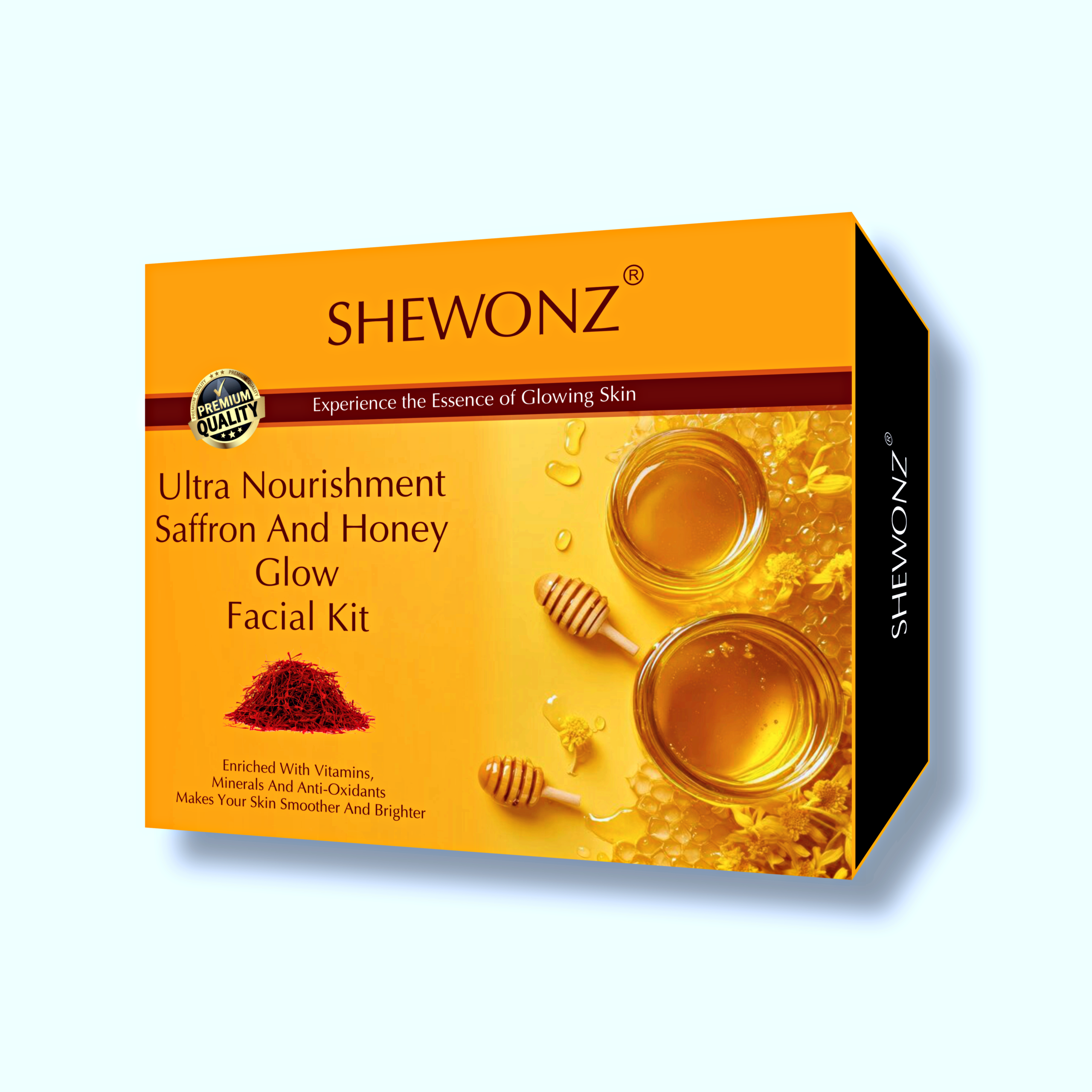 Shewonz Ultra Nourishment Saffron And Honey Glow Facial Kit 250 gm