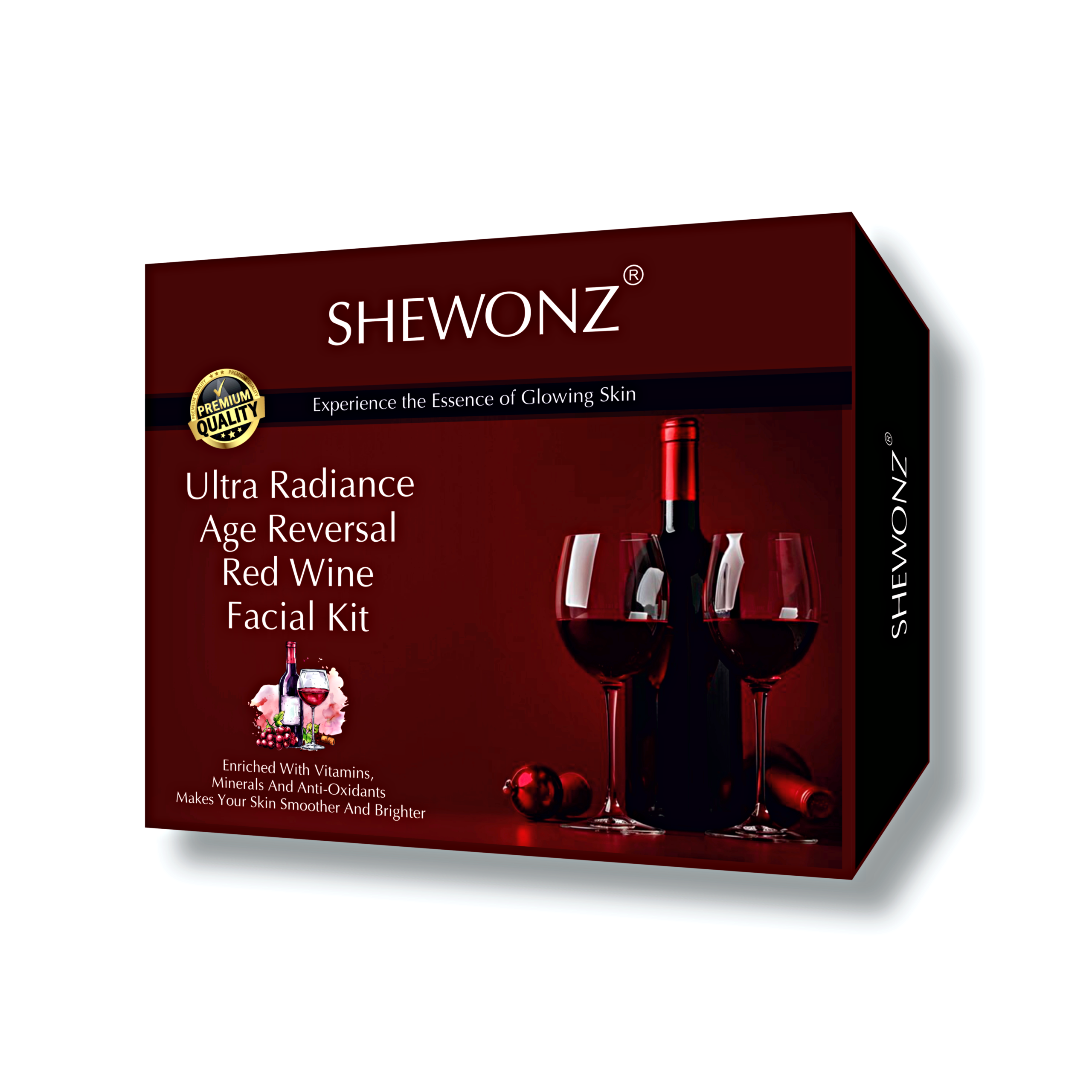 Shewonz Ultra Radiance Age Reversal Red Wine Facial Kit 250 gm